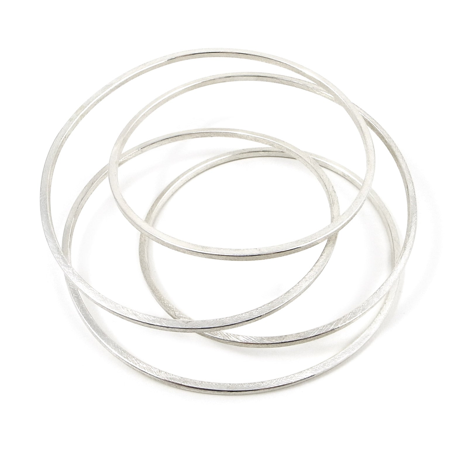 statement handmade bangle in sterling silver